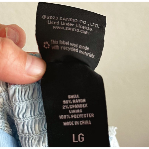 My Melody Peasant Girl Crop Top Large Puff Sleeve Kawaii Cute Kidcore Cosplay - Picture 4 of 6